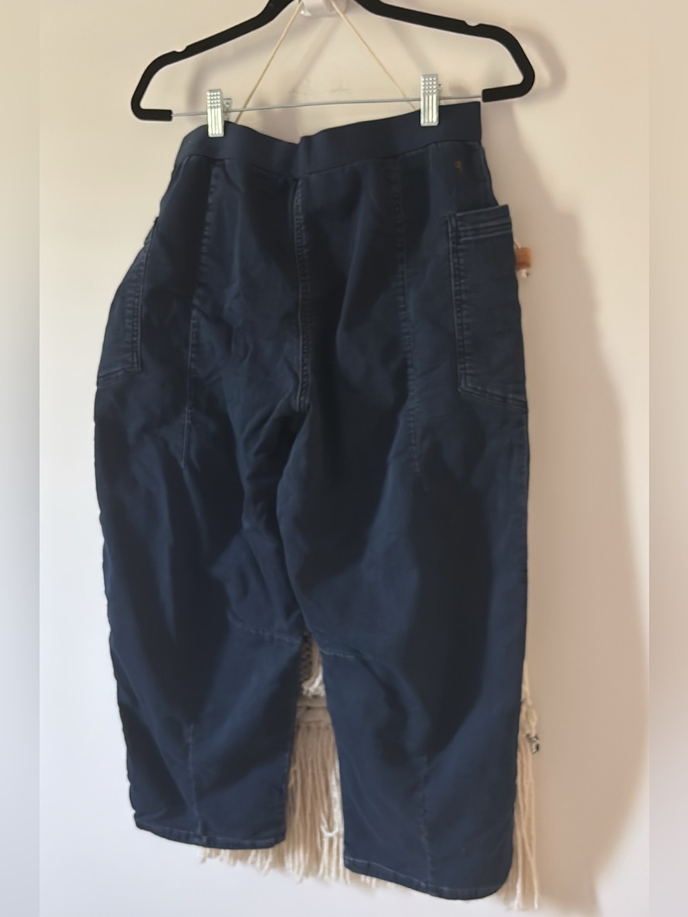 Anthropologie Pilcro Mid-Rise Pull-On Denim Knit Jeans Baggy Barrel Wide Leg - Picture 4 of 5